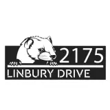 Custom Metal Peeking Marten Wild animal wildlife Metal Address Sign, House number, Outdoor Number Signage, Yard Sign Address Plate