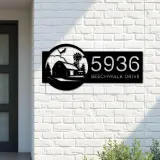 Custom Metal Farmhouse ranch Metal Address Sign, House number, Outdoor Number Signage, Yard Sign Address Plate