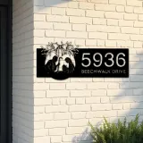 Custom Metal Nativity Scene Christian Jesus Metal Address Sign, House number, Outdoor Number Signage, Yard Sign Address Plate
