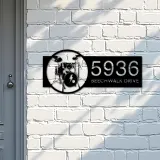 Custom Metal Drum set drummer musician Metal Address Sign, House number, Outdoor Number Signage, Yard Sign Address Plate
