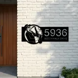 Custom Metal Saxophone player musician Metal Address Sign Custom House number Hanging Address Plaque Yard Sign Outdoor Sign