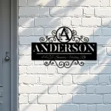 Custom Metal Monogram Letters family name Metal Address Sign House number Hanging Address Plaque Yard Sign Outdoor decor S3