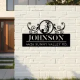 Custom Metal Monogram Letters family name Metal Address Sign House number Hanging Address Plaque Yard Sign Outdoor decor S38
