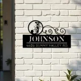 Custom Metal Monogram Letters family name Metal Address Sign House number Hanging Address Plaque Yard Sign Outdoor decor S21