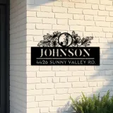Custom Metal Monogram Letters family name Metal Address Sign House number Hanging Address Plaque Yard Sign Outdoor decor S27