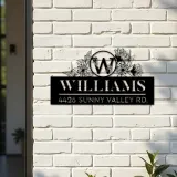 Custom Metal Monogram Letters family name Metal Address Sign House number Hanging Address Plaque Yard Sign Outdoor decor S29