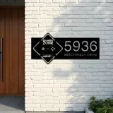 Custom Metal Gamer Zone Metal Address Sign, House number, Outdoor Number Signage, Yard Sign Address Plate