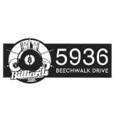 Custom Metal Billiard pool club Metal Address Sign, House number, Outdoor Number Signage, Yard Sign Address Plate