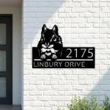 Custom Metal Peeking Chipmunk Wild animal wildlife Metal Address Sign, House number, Outdoor Number Signage, Yard Sign Address Plate