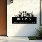 Custom Metal Monogram Letters family name Metal Address Sign House number Hanging Address Plaque Yard Sign Outdoor decor S31