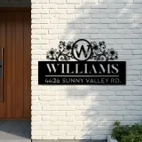 Custom Metal Monogram Letters family name Metal Address Sign House number Hanging Address Plaque Yard Sign Outdoor decor S30