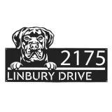 Custom Metal Cane Corso dog cute puppy Metal Address Sign House number Hanging Address Plaque Yard Sign Outdoor decor