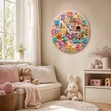Baby Girl Bedroom Wall Art & Birthday Keepsake