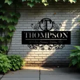 Custom Metal Monogram Letters family name Metal Address Sign House number Hanging Address Plaque Yard Sign Outdoor decor S5