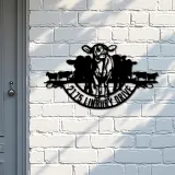 Custom Metal Farm ranch Metal Address Sign, House number, Outdoor Number Signage, Yard Sign Address Plate