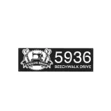 Custom Metal Tailor shop sewing machine Metal Address Sign, House number, Outdoor Number Signage, Yard Sign Address Plate