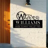 Custom Metal Monogram Letters family name Metal Address Sign House number Hanging Address Plaque Yard Sign Outdoor decor S22