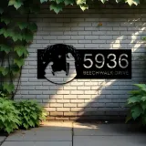 Custom Metal Nativity scene Christian Jesus God Metal Address Sign, House number, Outdoor Number Signage, Yard Sign Address Plate