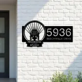 Custom Metal Record player Recording studio logo Metal Address Sign, House number, Outdoor Number Signage, Yard Sign Address Plate