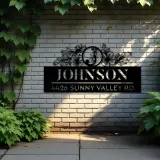Custom Metal Monogram Letters family name Metal Address Sign House number Hanging Address Plaque Yard Sign Outdoor decor S27