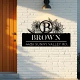 Custom Metal Monogram Letters family name Metal Address Sign House number Hanging Address Plaque Yard Sign Outdoor decor S33