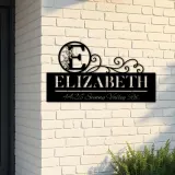 Custom Metal Monogram Letters family name Metal Address Sign House number Hanging Address Plaque Yard Sign Outdoor decor S18