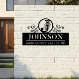 Custom Metal Monogram Letters family name Metal Address Sign House number Hanging Address Plaque Yard Sign Outdoor decor S39
