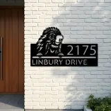 Custom Metal Peeking Porcupine Wild animal wildlife Metal Address Sign, House number, Outdoor Number Signage, Yard Sign Address Plate