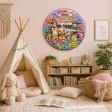 Pastel Rainbow Puppy Kitten Nursery Decor