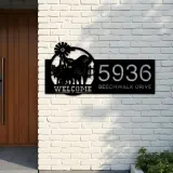 Custom Metal Pigs farmhouse animal ranch Metal Address Sign, House number, Outdoor Number Signage, Yard Sign Address Plate