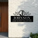 Custom Metal Monogram Letters family name Metal Address Sign House number Hanging Address Plaque Yard Sign Outdoor decor S45