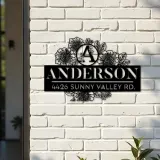 Custom Metal Monogram Letters family name Metal Address Sign House number Hanging Address Plaque Yard Sign Outdoor decor S23