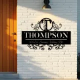 Custom Metal Monogram Letters family name Metal Address Sign House number Hanging Address Plaque Yard Sign Outdoor decor S5