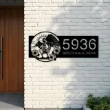 Custom Metal Chicken Rooster farm animal ranch Metal Address Sign, House number, Outdoor Number Signage, Yard Sign Address Plate