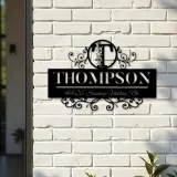Custom Metal Monogram Letters family name Metal Address Sign House number Hanging Address Plaque Yard Sign Outdoor decor S5
