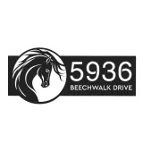 Custom Metal Horse head Metal Address Sign, House number, Outdoor Number Signage, Yard Sign Address Plate