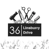 Custom Metal Hair Stylist Hair dresser salon Metal Address Sign, House number, Outdoor Number Signage, Yard Sign Address Plate