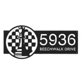 Custom Metal Chess board chess player Metal Address Sign Custom House number Hanging Address Plaque Yard Sign Outdoor
