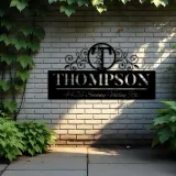 Custom Metal Monogram Letters family name Metal Address Sign House number Hanging Address Plaque Yard Sign Outdoor decor S9