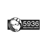 Custom Metal Virgin Mary Christian Metal Address Sign, House number, Outdoor Number Signage, Yard Sign Address Plate