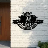 Custom Metal Farm ranch Metal Address Sign, House number, Outdoor Number Signage, Yard Sign Address Plate