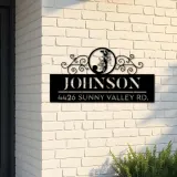 Custom Metal Monogram Letters family name Metal Address Sign House number Hanging Address Plaque Yard Sign Outdoor decor S45