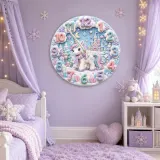 Pastel Fairy Tale Castle Nursery Decor