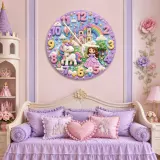 Fairy Tale Castle Rainbow Nursery Decor