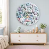 Pastel Snow Nursery Decor