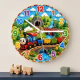 Colorful Railway Nursery Decor