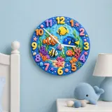 Colorful Sea Creatures Nursery Art Decor