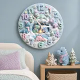 Pastel Snow Nursery Decor