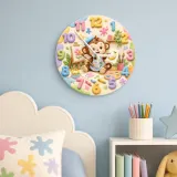 Cute Animal Nursery Birthday Keepsake