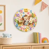 Cute Animal Nursery Birthday Keepsake